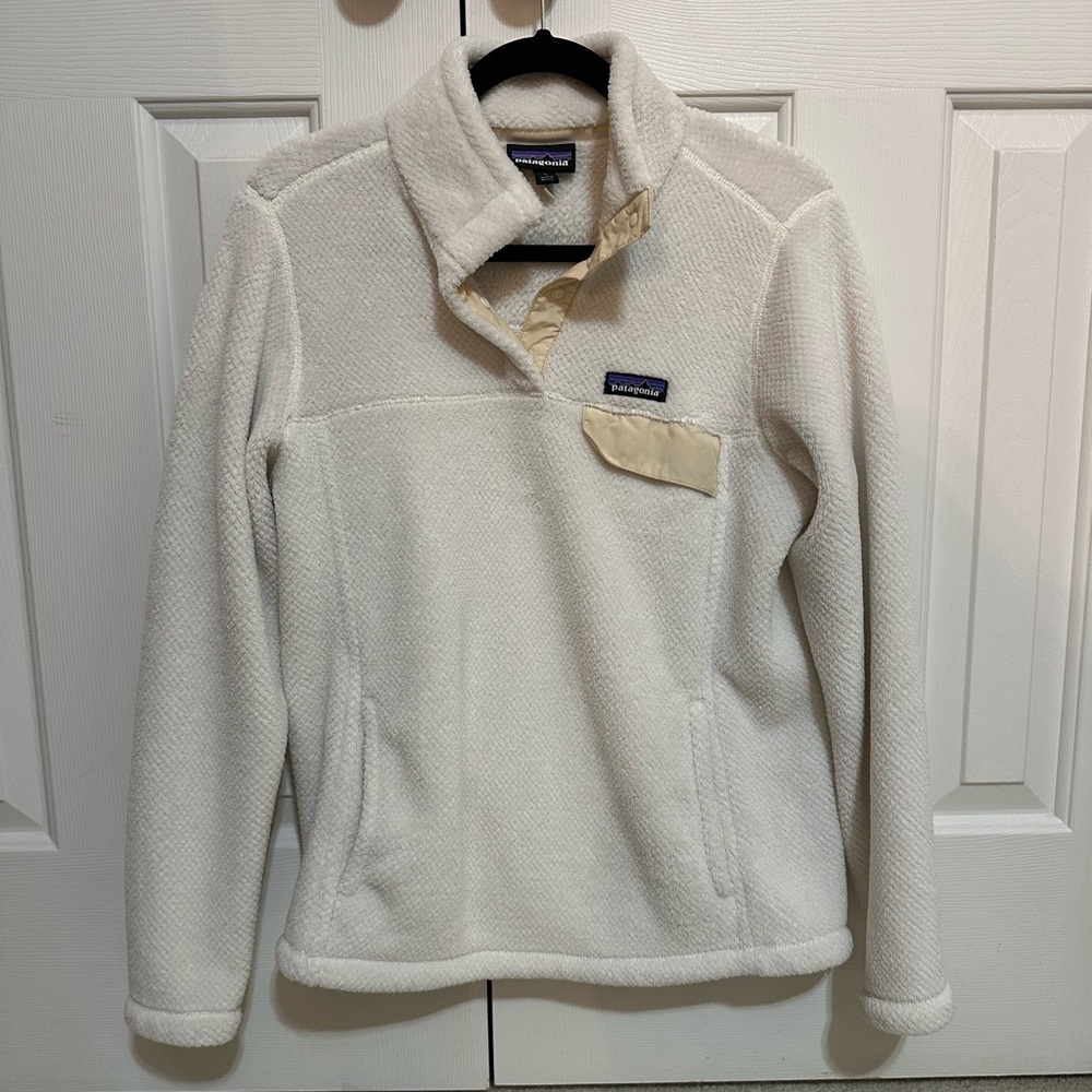 Patagonia Women's Re-Tool Snap-T® Pullover Raw Linen - White X-Dye Large - Picture 2 of 5